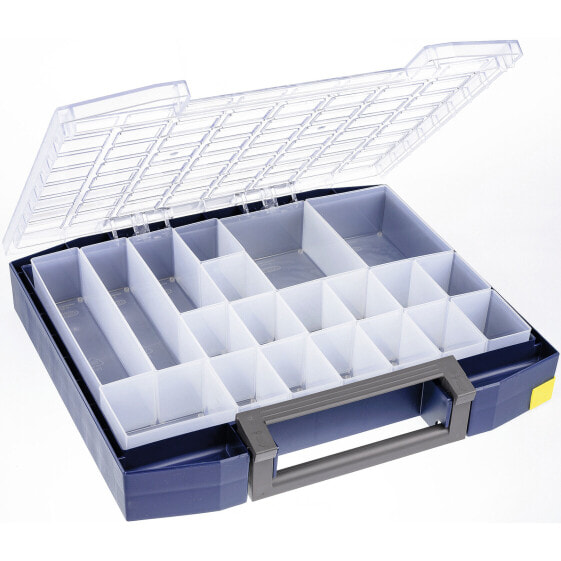 raaco Boxxser 80 - Tool box - Polycarbonate (PC),Polypropylene - Blue,Transparent - 20 kg - Hinge - 465 mm