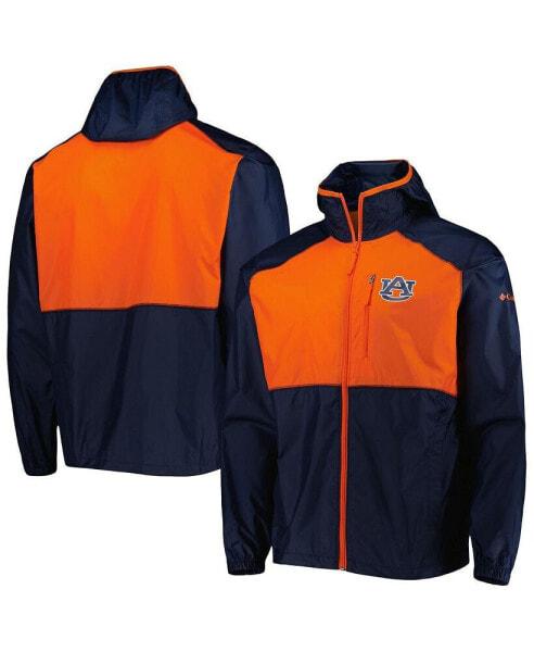 Men's Navy Auburn Tigers Flash Forward Full-Zip Windbreaker Jacket