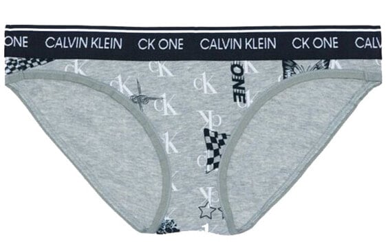 Трусы женские Calvin Klein QF5735AD-WGN серого цвета