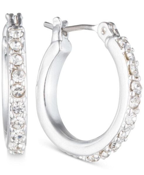 Серьги Anne Klein Crystal Hoop