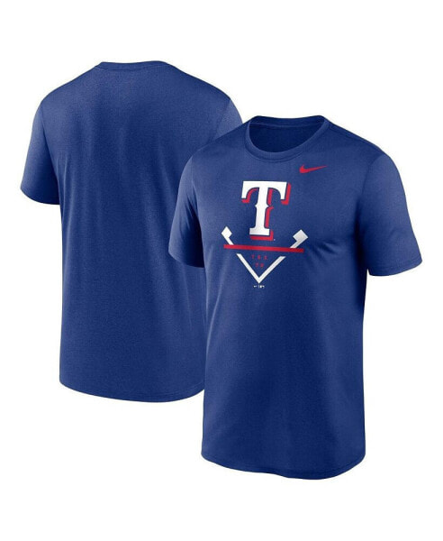 Men's Blue Texas Rangers Icon Legend Performance T-shirt