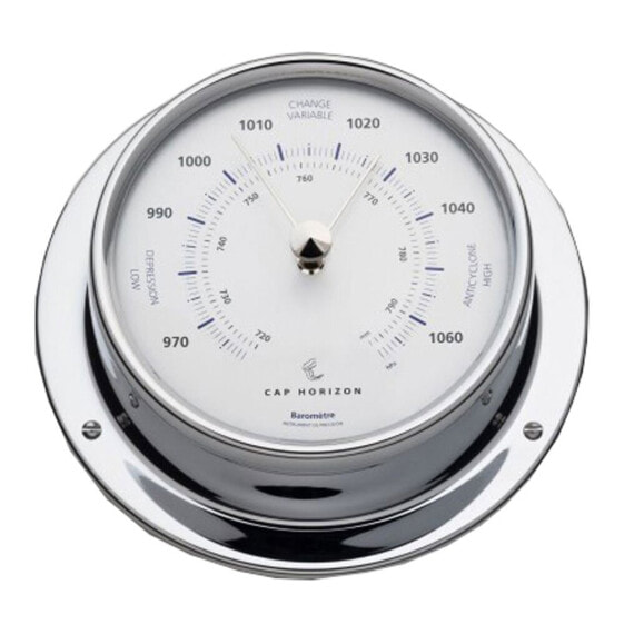 BARIGO 85 mm Polished Stainless Steel Barometer