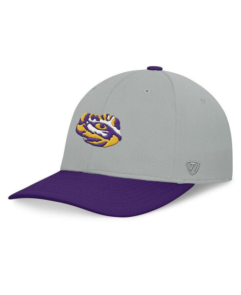 Men's Gray/Purple LSU Tigers Mick Flex Hat