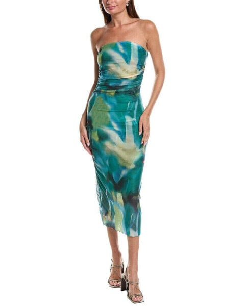 Jl Luxe Strapless Maxi Dress Women's Green M