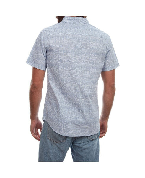 Men's Clothing Printed Poplin Shirt