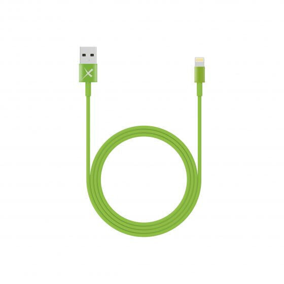 Кабель Lightning - USB A 1 м - мужской - мужской - зеленый XLAYER 214090