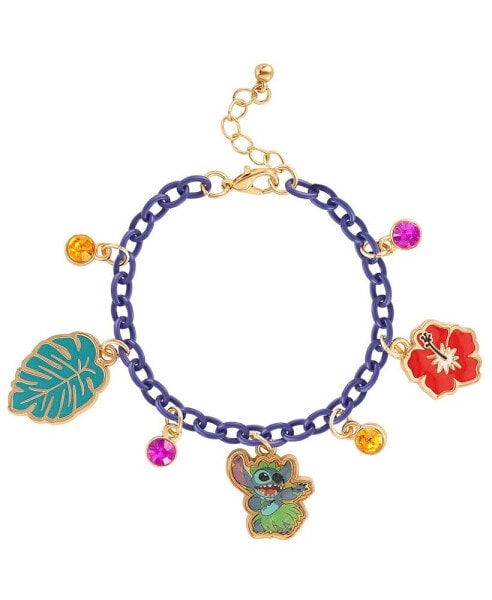 Lilo & Stitch Purple Chain Charm Bracelet