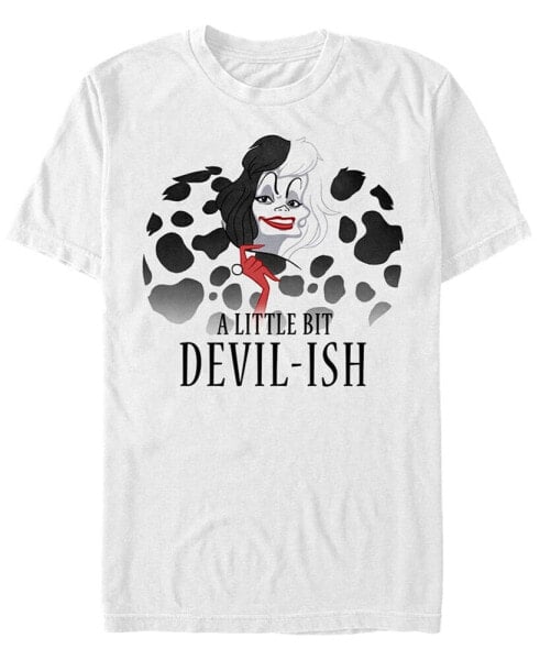 Disney 101 Dalmatians Men's Devilish Cruella Devil Short Sleeve T-Shirt