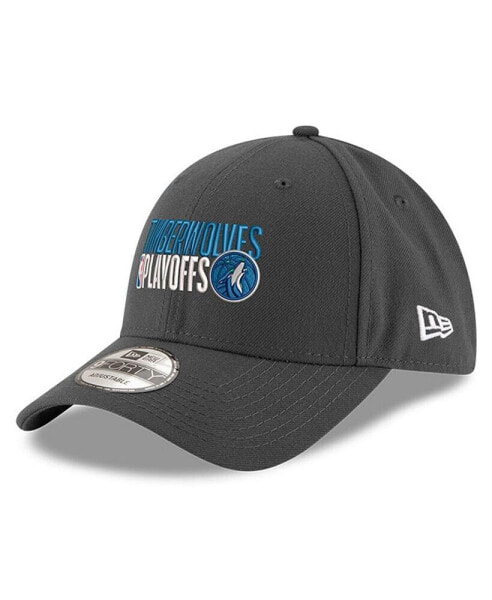 Men's Gray Minnesota Timberwolves 2024 NBA Playoffs 9FORTY Adjustable Hat
