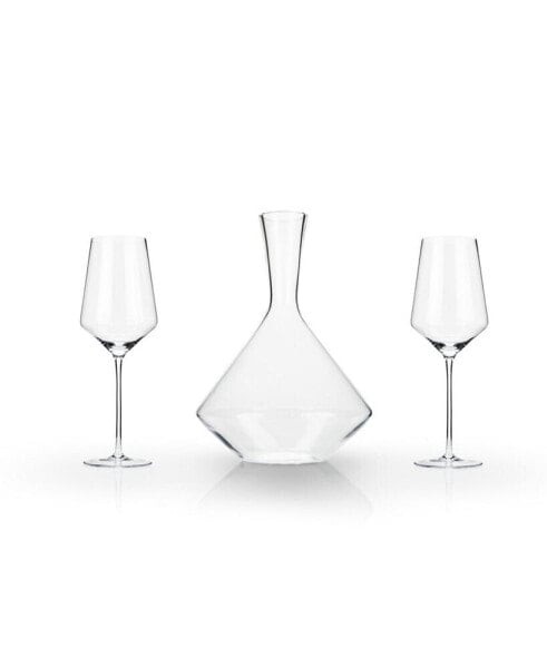 Набор бокалов и кувшин для вина Viski raye Bordeaux, комплект из 3 предметов