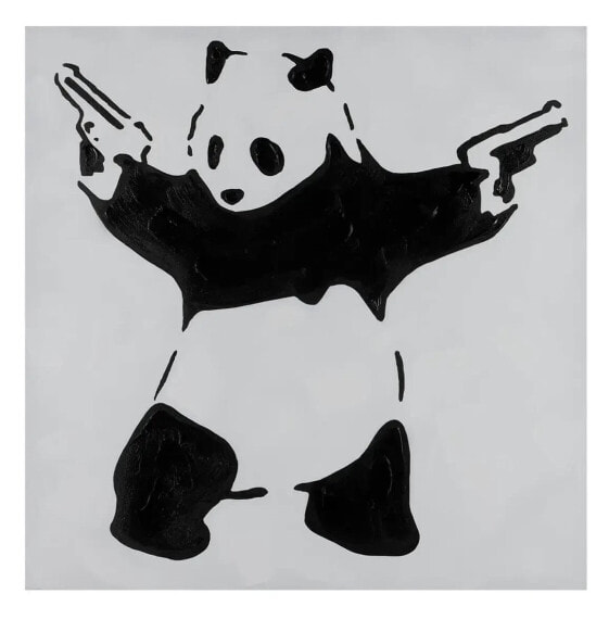 Картина KUNSTLOFT Рукописная картина "Боевая панда Banksy"