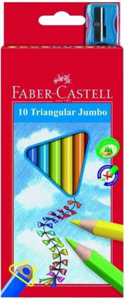 Faber-Castell Kredki TrĂłjkÄ…tne Junior Grip 10 kolorĂłw