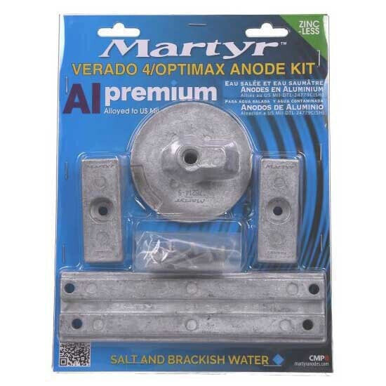 MARTYR ANODES Mercury Verado L4 Optimax Aluminium Anode Set