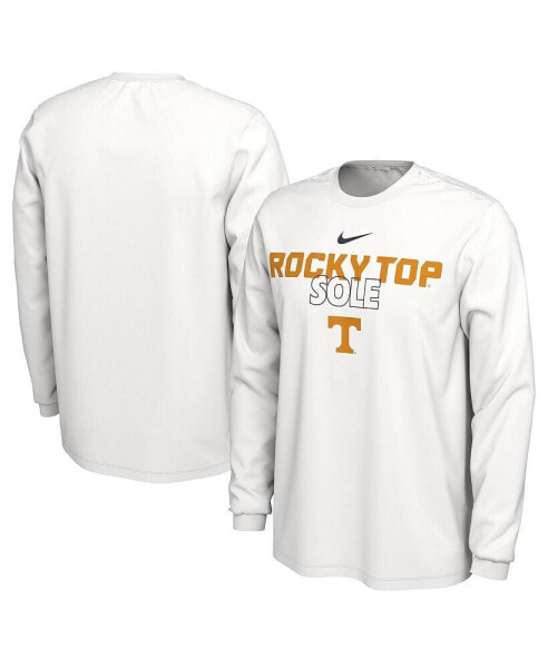 Men's White Tennessee Volunteers On Court Long Sleeve T-shirt