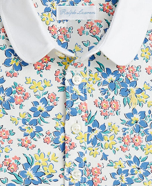 Baby Girls Floral Oxford Shirtdress