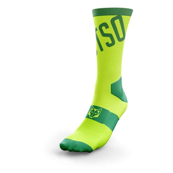 OTSO High Cut Fluo Green socks