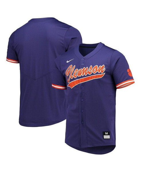 Men's Purple Clemson Tigers Replica Baseball Jersey