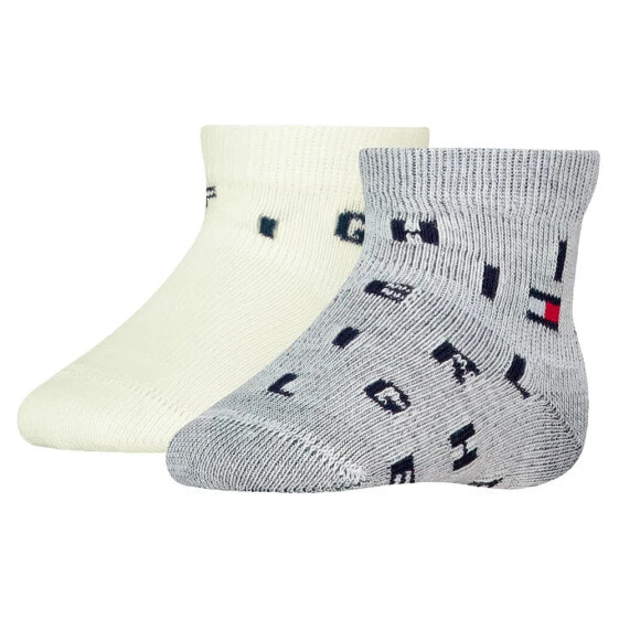 TOMMY HILFIGER Aop Letter socks 2 pairs