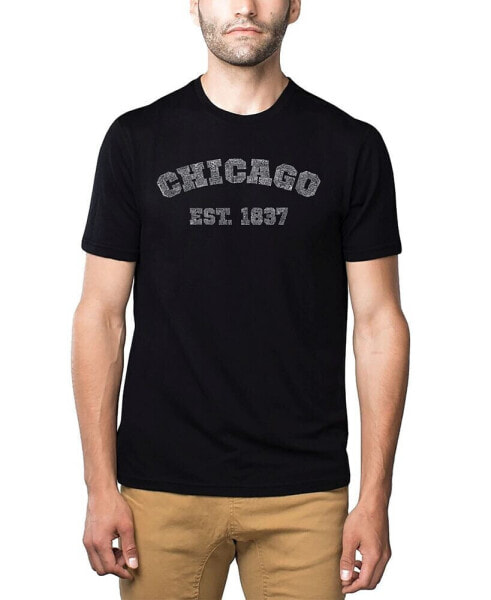 Men's Premium Word Art T-Shirt - Chicago 1837