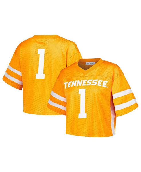 Women's Tennessee Orange Tennessee Volunteers Fashion Boxy Cropped Football Jersey