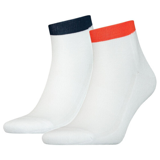 LEVI´S UNDERWEAR Baside Logo Tab Quarter short socks 2 pairs