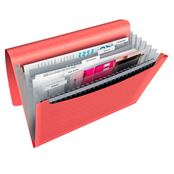 ESSELTE Colour Breeze PP A4 PP 6 Separators Accordion Folder