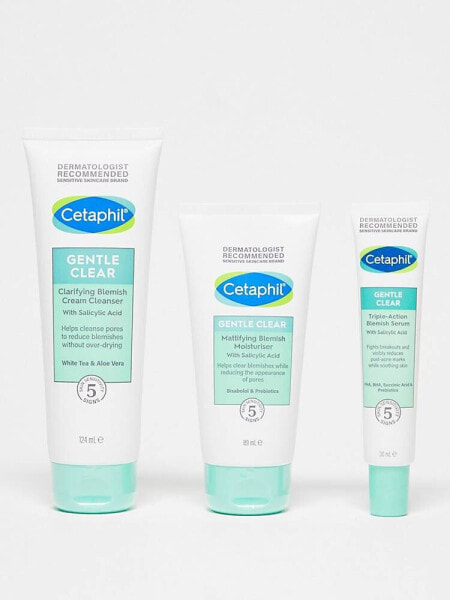 Cetaphil Gentle Clear 3 Step Routine Skincare Set for Blemish Prone Sensitive Skin (Save 25%)