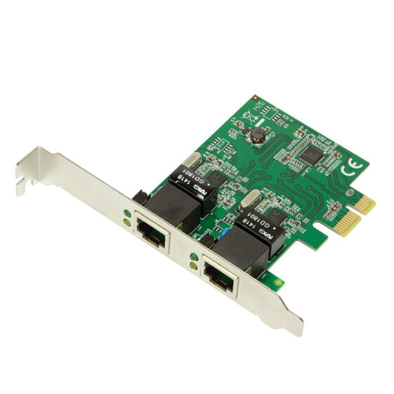 LogiLink PC0075 - Internal - Wired - PCI Express - Ethernet - 1000 Mbit/s - Green