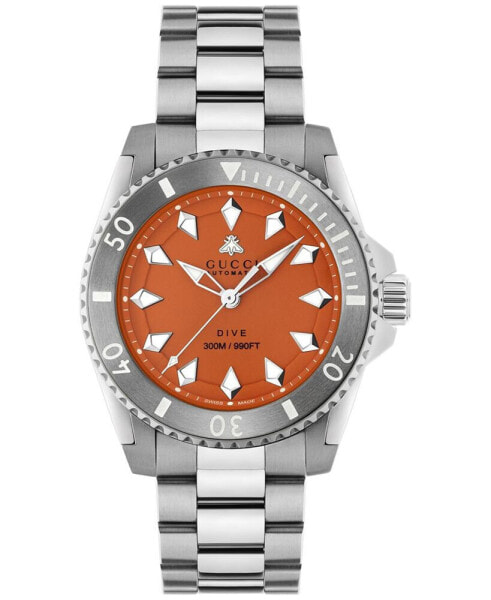 Men's Swiss Automatic Dive Stainless Steel Bracelet Watch 40mm