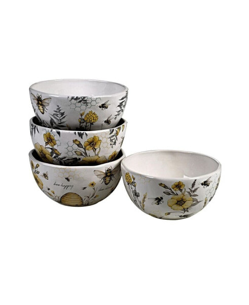 Bee Sweet 4-Pc. Ice Cream Bowls asst.