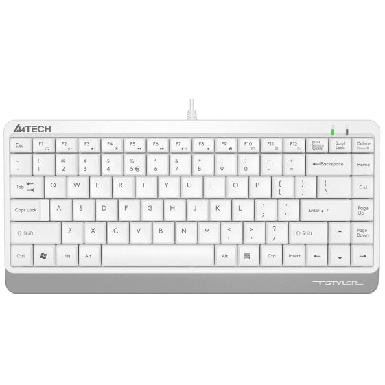 Клавиатура A4 Tech A4TKLA47119 QWERTY Белый Английский