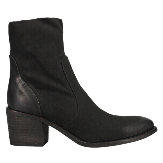Сапоги женские Diba True Majestic с округлым носком и молнией черные Casual Boots 36816-00