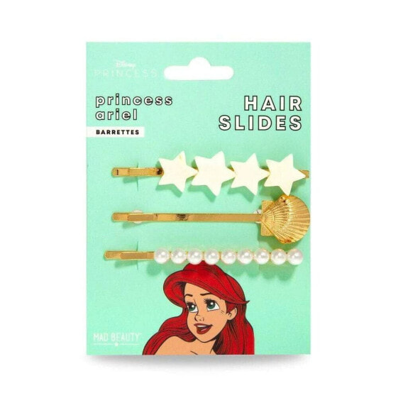 Заколка для волос Mad Beauty Disney Princess Ariel Золотая (3 шт)