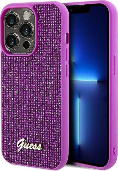 Guess Guess GUHCP14LPMSDGSF iPhone 14 Pro 6.1" fuksja/fuschia hardcase Disco Metal Script