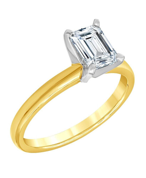 Кольцо Macy's Emerald-Cut Solitaire Diamond-SL32