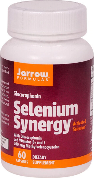Jarrow Formulas Selenium Synergy Селена  200 мкг  с глюкорафанином и витаминами В2 и Е 60 капсул