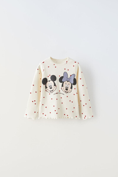 Mickey and minnie mouse © disney ribbed t-shirt