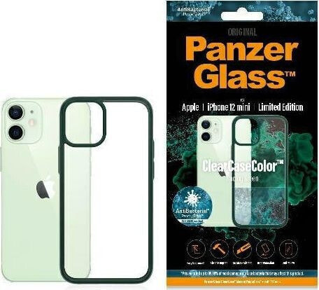 PanzerGlass Etui ClearCase do iPhone 12 Mini Racing Green Antibacterial