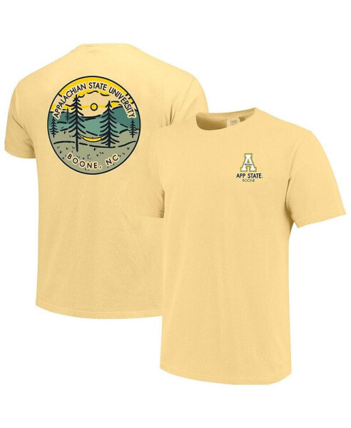 Men's and Women's Gold Appalachian State Mountaineers Scenic Comfort Colors T-Shirt