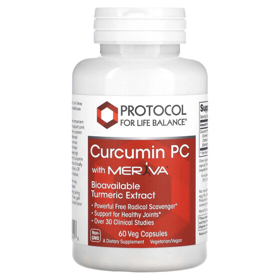 Curcumin PC With Meriva, 60 Veg Capsules