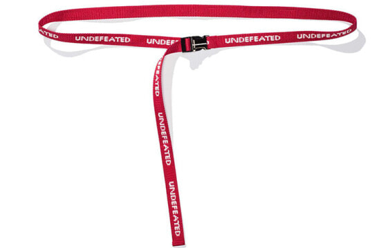 Ремень красный с вышивкой UNDEFEATED 02062