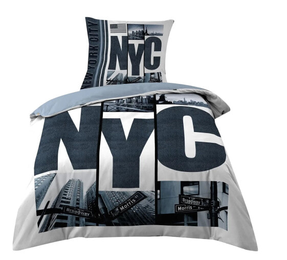 Комплект постельного белья Dynamic24 "New York" 2 шт. из 100% хлопка
