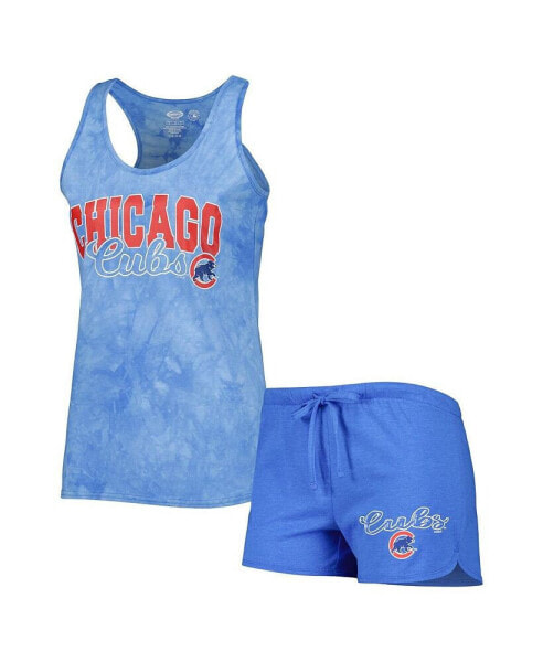 Пижама женская Concepts Sport Chicago Cubs Billboard Shorts & Tank Top