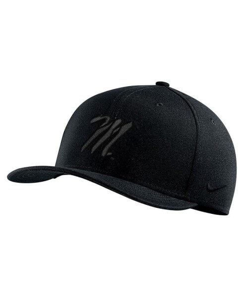 Men's Ole Miss Rebels Triple Black Classic99 Performance Flex Hat