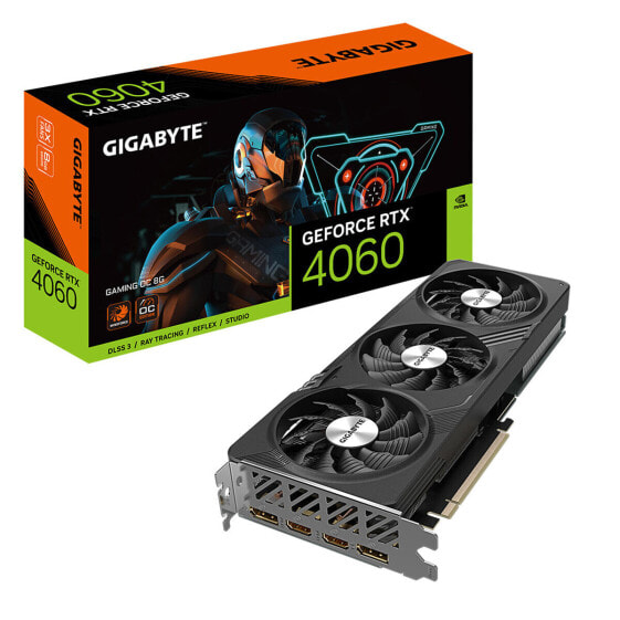 Графическая карта Gigabyte GV-N4060GAMING OC-8GD Geforce RTX 4060 8 GB GDDR6 GDDR6X