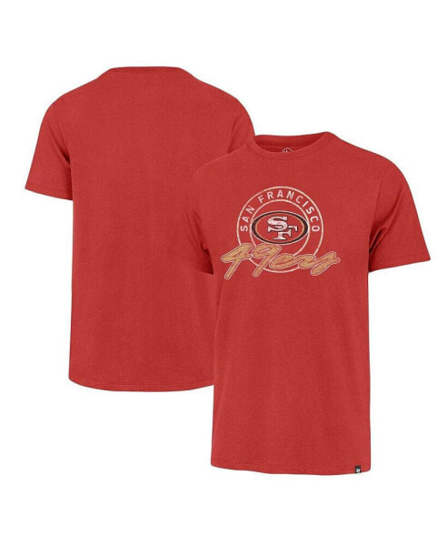 Men's Scarlet Distressed San Francisco 49ers Ringtone Franklin T-shirt