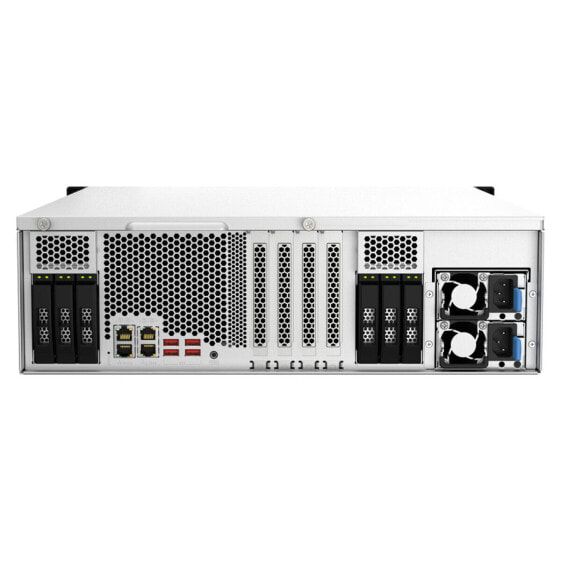 Сетевые системы хранения данных Qnap TS-h2287XU-RP Intel Xeon E-2336 Черный/Белый