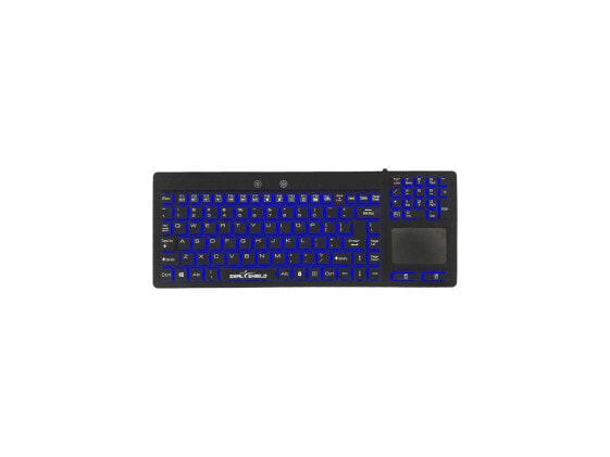 Seal-Touch Glow Washable Backlit Silicone All-in-One Keyboard with Built-in Touc