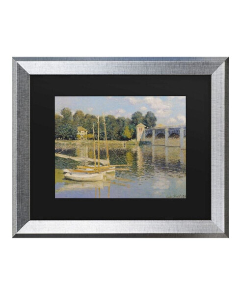 Claude Monet The Bridge at Argenteuil Matted Framed Art - 20" x 25"