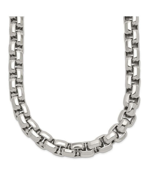 Stainless Steel Polished 24 inch Fancy Rolo Chain Necklace